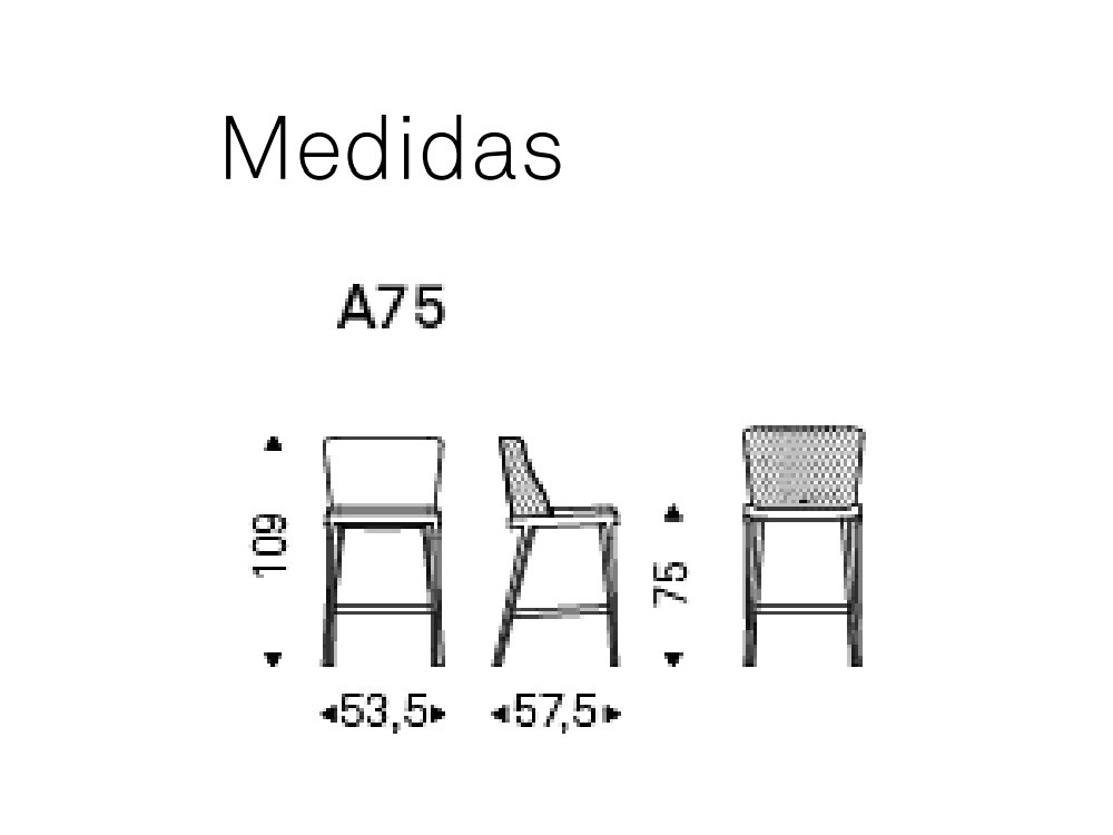 Taburete con o sin brazos Magda Couture Cattelan Italia - 6