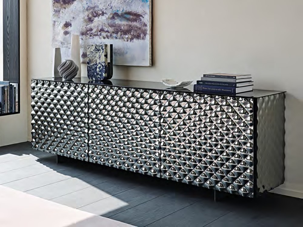 Aparador Vivaldi con puertas de cristal Cattelan Italia - 2