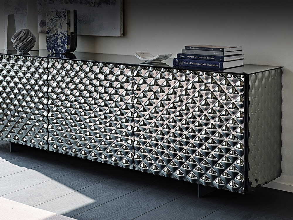 Aparador Vivaldi con puertas de cristal Cattelan Italia - 5