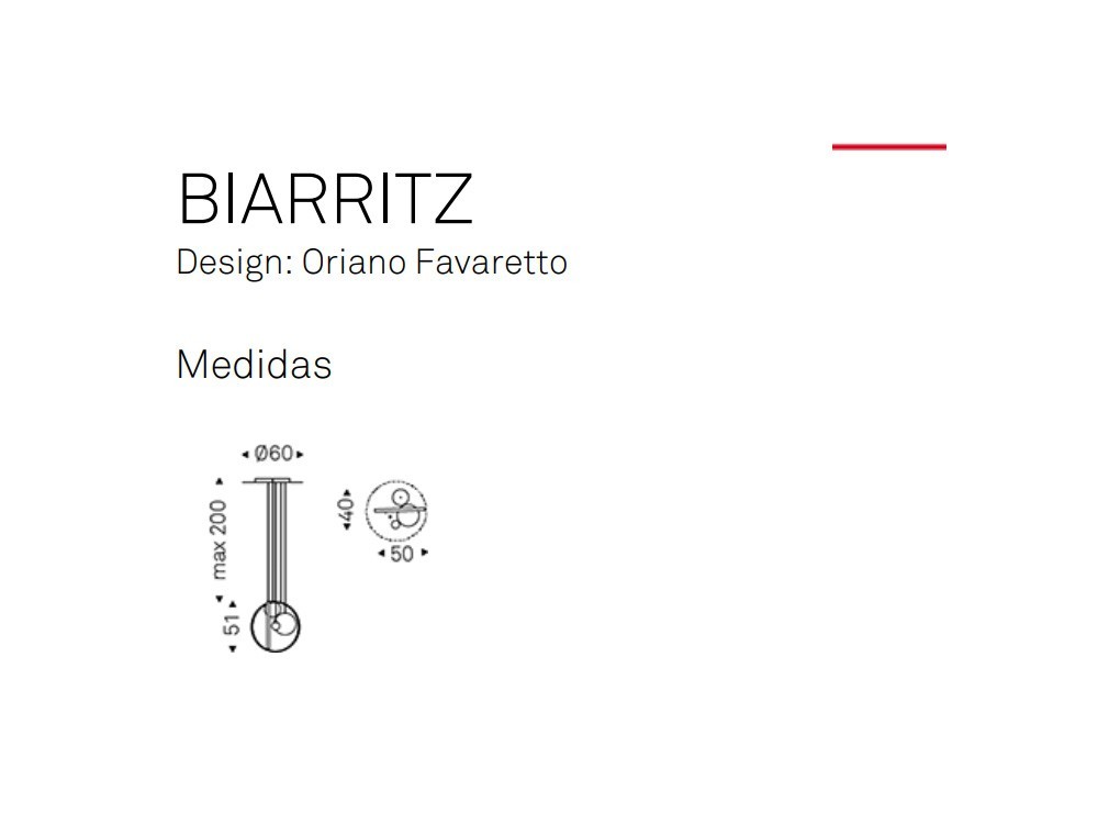 Lámpara de techo Biarritz Cattelan Italia Deco - 4