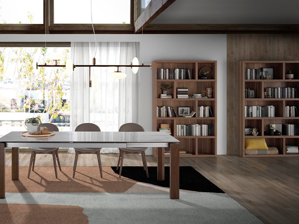 Estantería chapada en nogal Ángel Cerdá 3180 Ángel Cerdá - 4