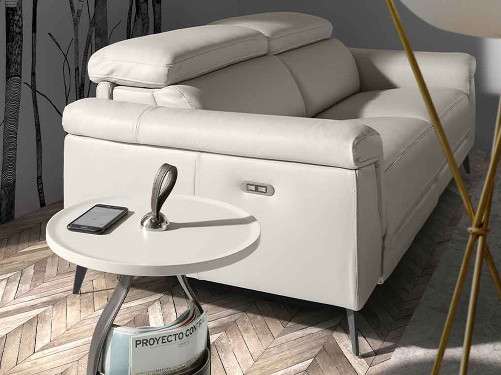 Sofá relax tapizado en piel 6107-6108 Ángel Cerdá Ángel Cerdá - 9