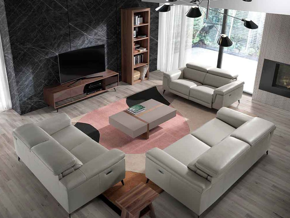 Sofá relax tapizado en piel 6107-6108 Ángel Cerdá Ángel Cerdá - 10