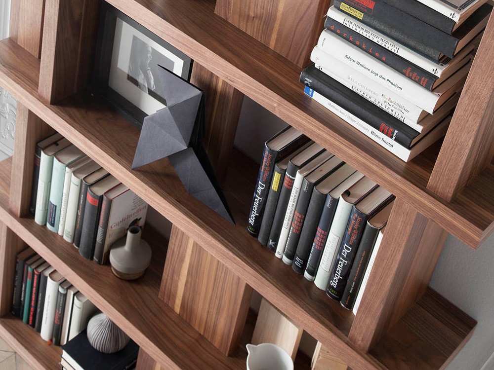 Estantería chapada en nogal Ángel Cerdá 3023 Ángel Cerdá - 9