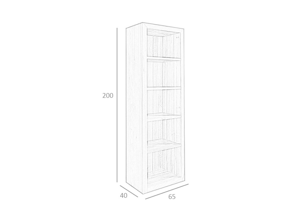 Estantería chapada en nogal Ángel Cerdá 3172 Ángel Cerdá - 6