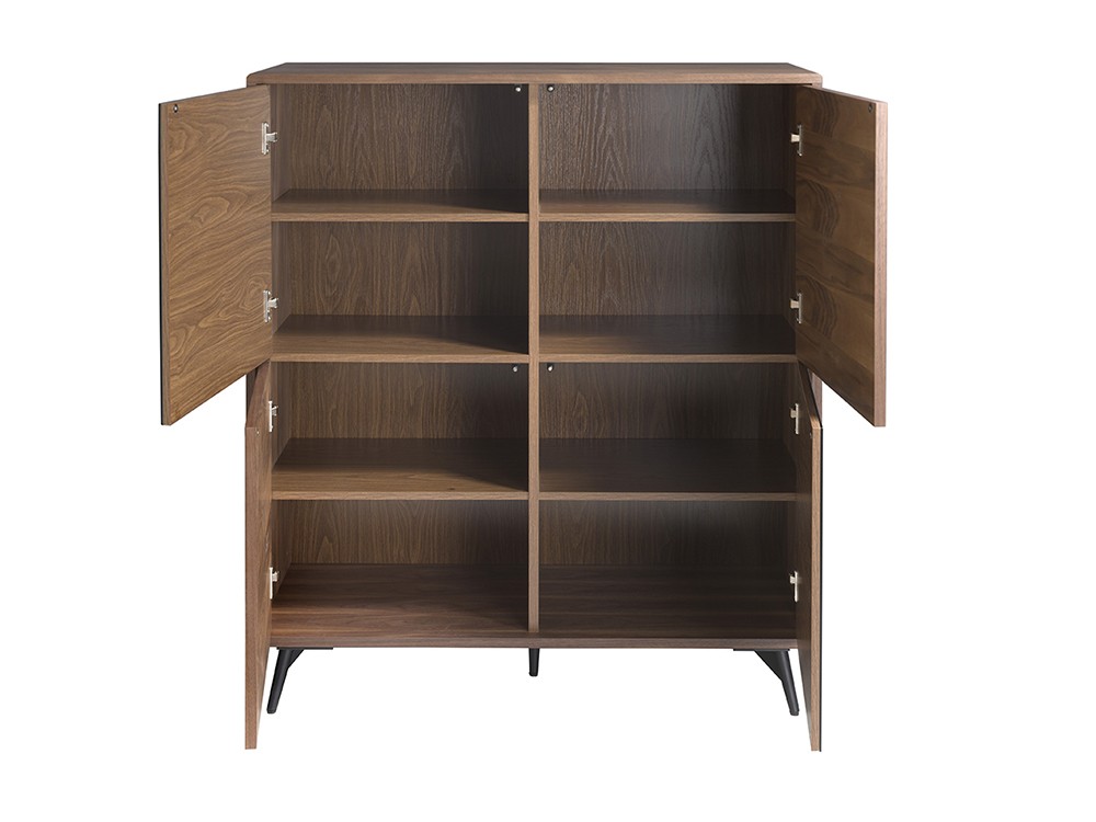 Aparador alto chapado nogal y cristal gris Ángel Cerdá 3059 Ángel Cerdá - 2