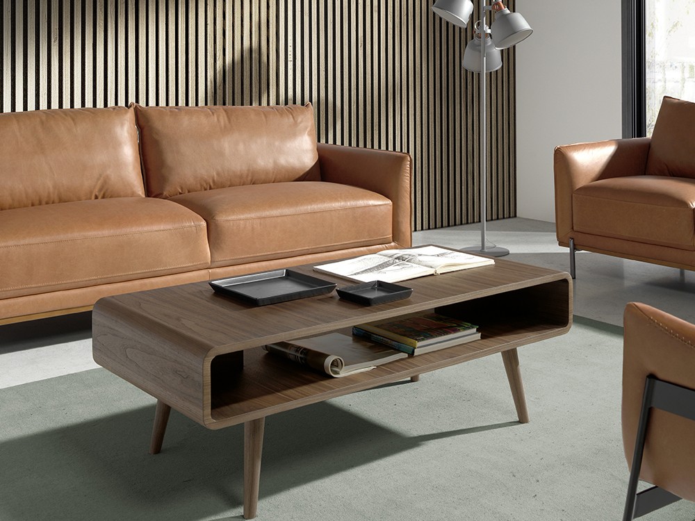 Mesa de centro chapada en nogal Ángel Cerdá 2021 Ángel Cerdá - 2