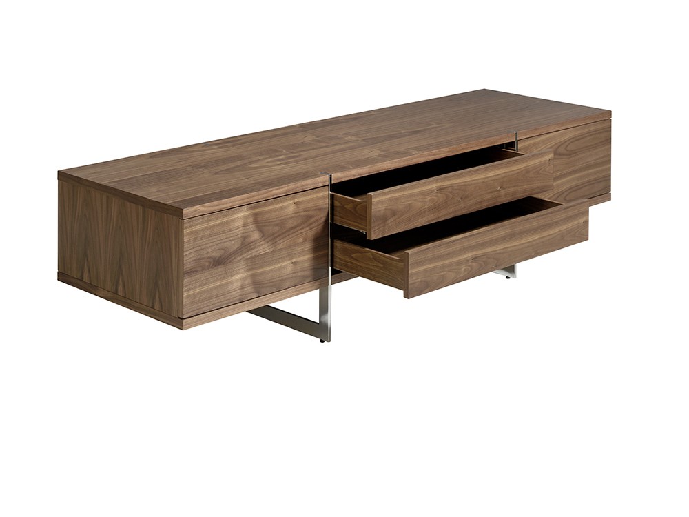 Mueble de televisión chapado en nogal natural Ángel Cerdá 3045 Ángel Cerdá - 1