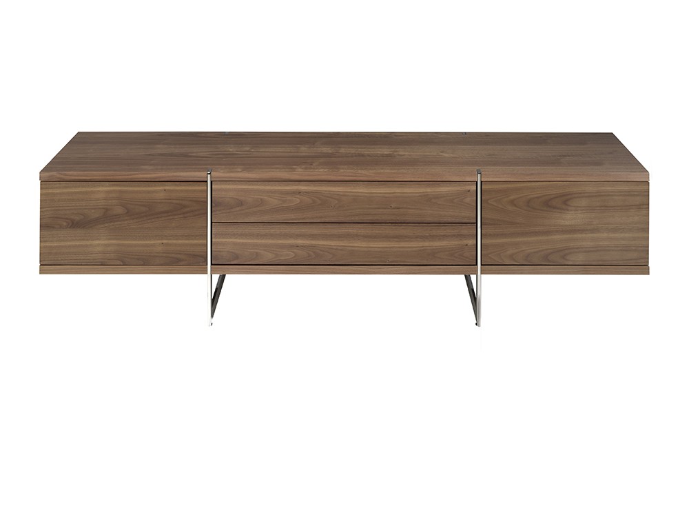 Mueble de televisión chapado en nogal natural Ángel Cerdá 3045 Ángel Cerdá - 3