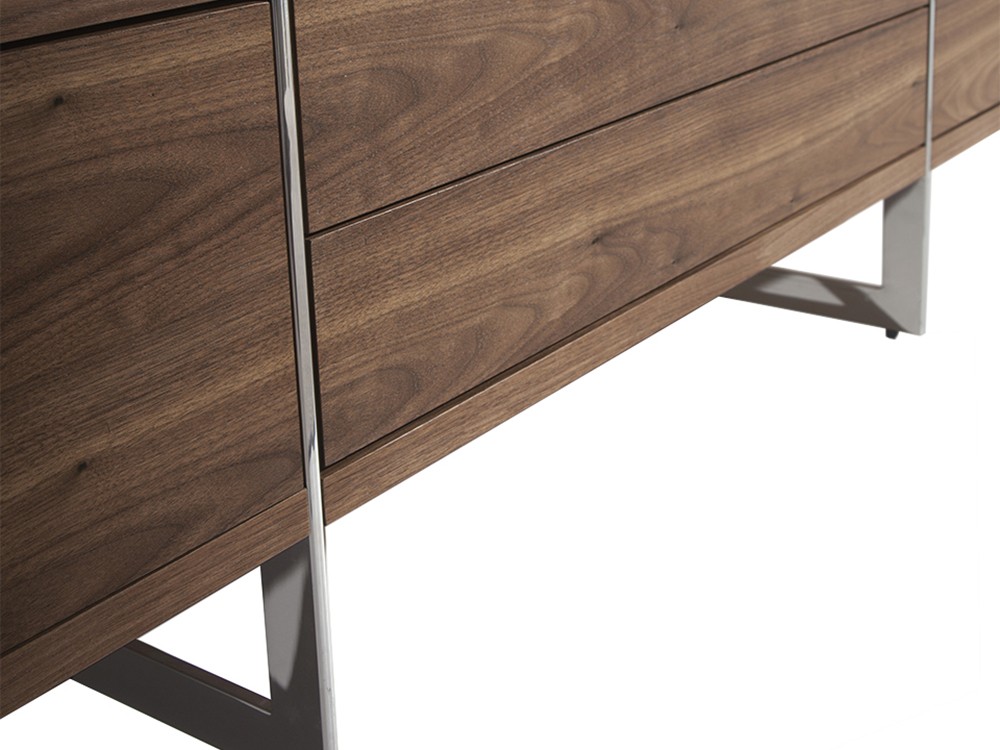 Mueble de televisión chapado en nogal natural Ángel Cerdá 3045 Ángel Cerdá - 10