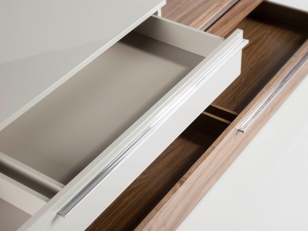 Mueble de televisión chapado en nogal y lacado 3081 Ángel Cerdá Ángel Cerdá - 4