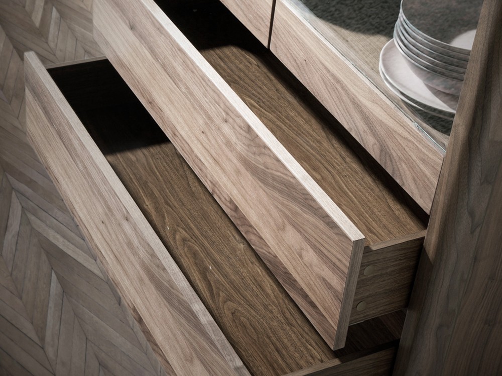 Vitrina chapada en nogal y cristal ahumado 3075 Ángel Cerdá Ángel Cerdá - 7