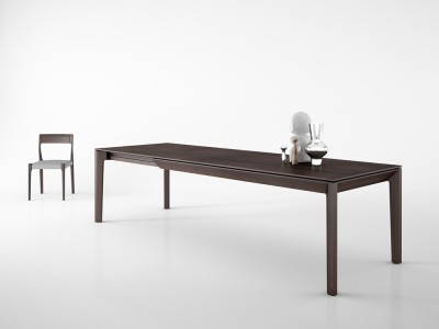 Mesa extensible chapa natural Arleth Tábula - 1