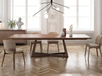 Mesa extensible chapa natural Marie Tábula - 1
