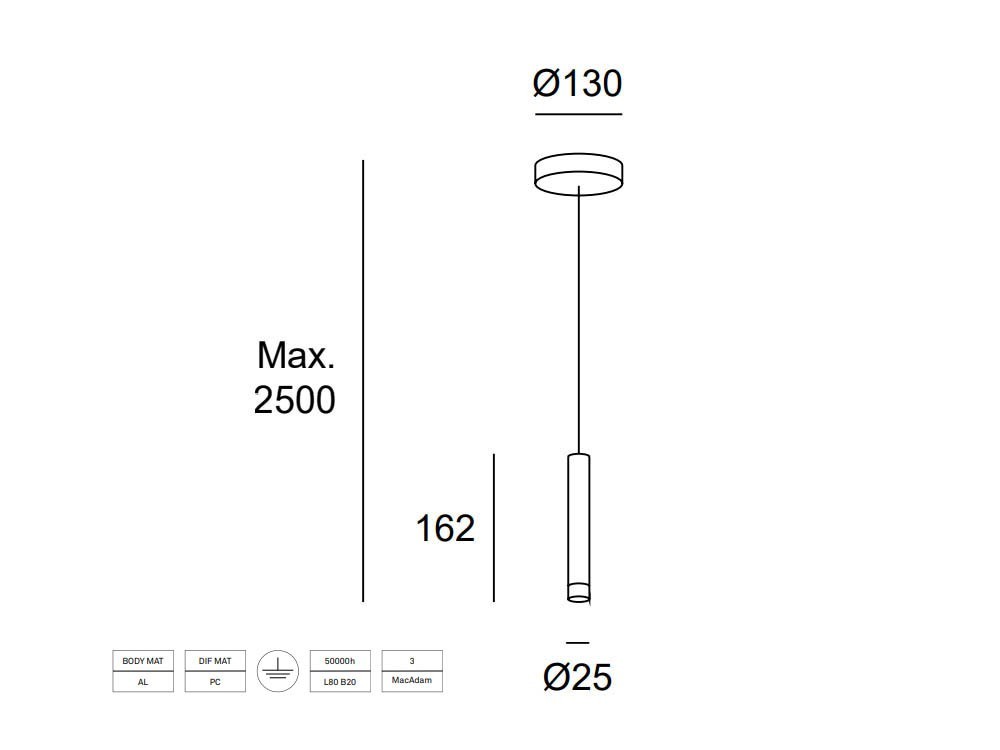Lámpara de techo Candle Leds C4 - 7