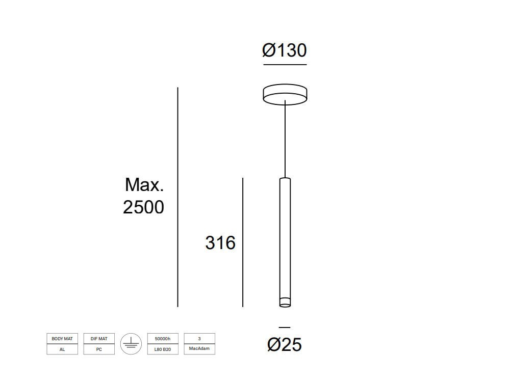 Lámpara de techo Candle Bulb Leds C4 - 9