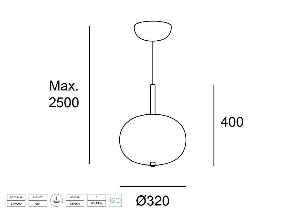 Lámpara de techo Ilargi Regulable Leds C4 - 7