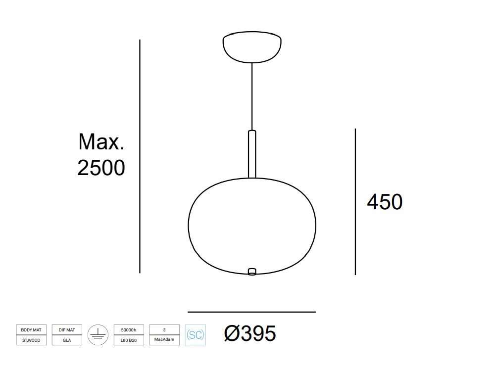 Lámpara de techo Ilargi Regulable Leds C4 - 8