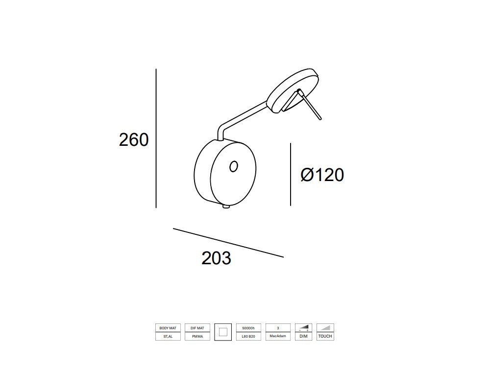 Aplique Invisible Regulable Leds C4 - 5