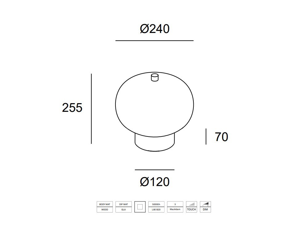 Lámpara de sobremesa Ilargi Regulable Leds C4 - 5