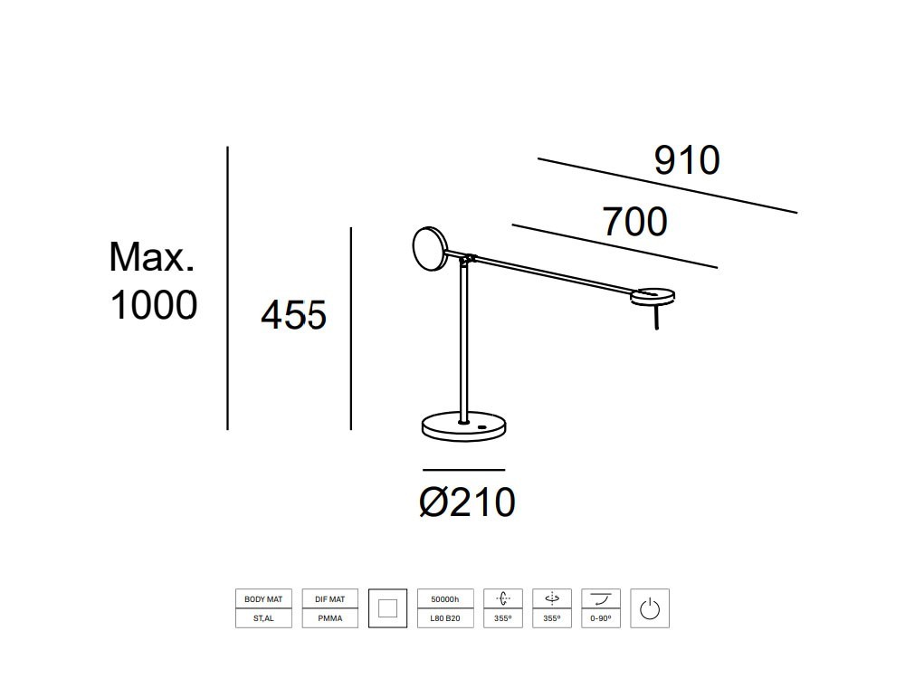 Lámpara de sobremesa Invisible Leds C4 - 3