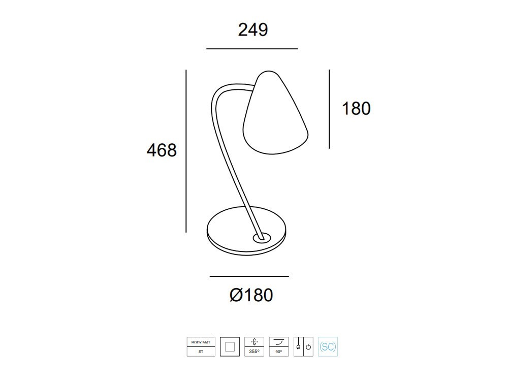 Lámpara de sobremesa Organic Leds C4 - 7