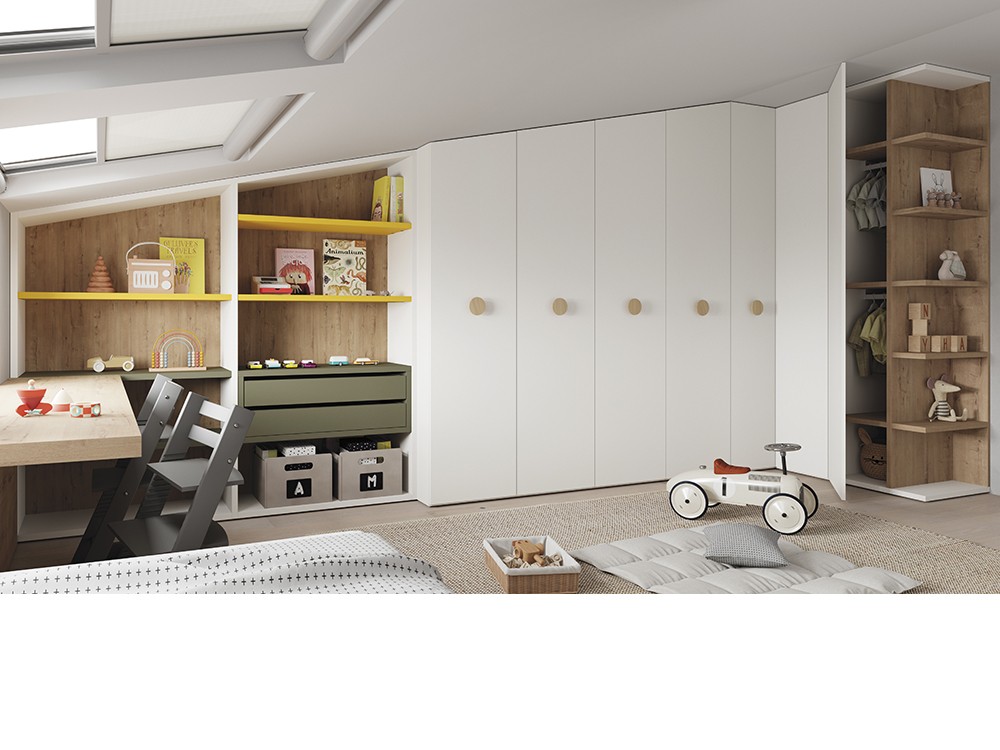 Armario juvenil a medida para buhardillas Next jotajotape - 3