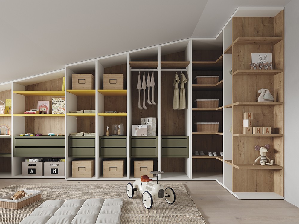 Armario juvenil a medida para buhardillas Next jotajotape - 2