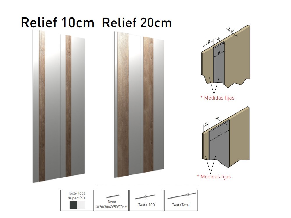 Armario a medida de puertas batientes Relief Next jotajotape - 5