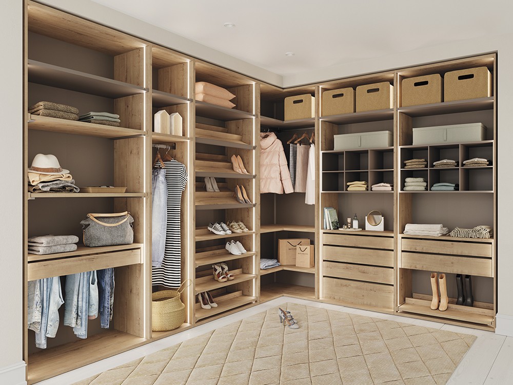 Armario en esquina a medida puertas batientes Rústica Next jotajotape - 2