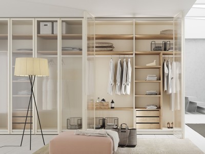 Armario a medida de puertas plegables Lux Cristal Next jotajotape - 1