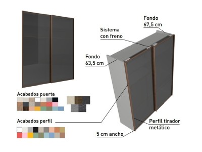 Armario a medida de puertas correderas Lux Stone Next jotajotape - 6