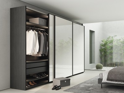 Armario a medida puertas correderas Lux Cristal lacado Next jotajotape - 1
