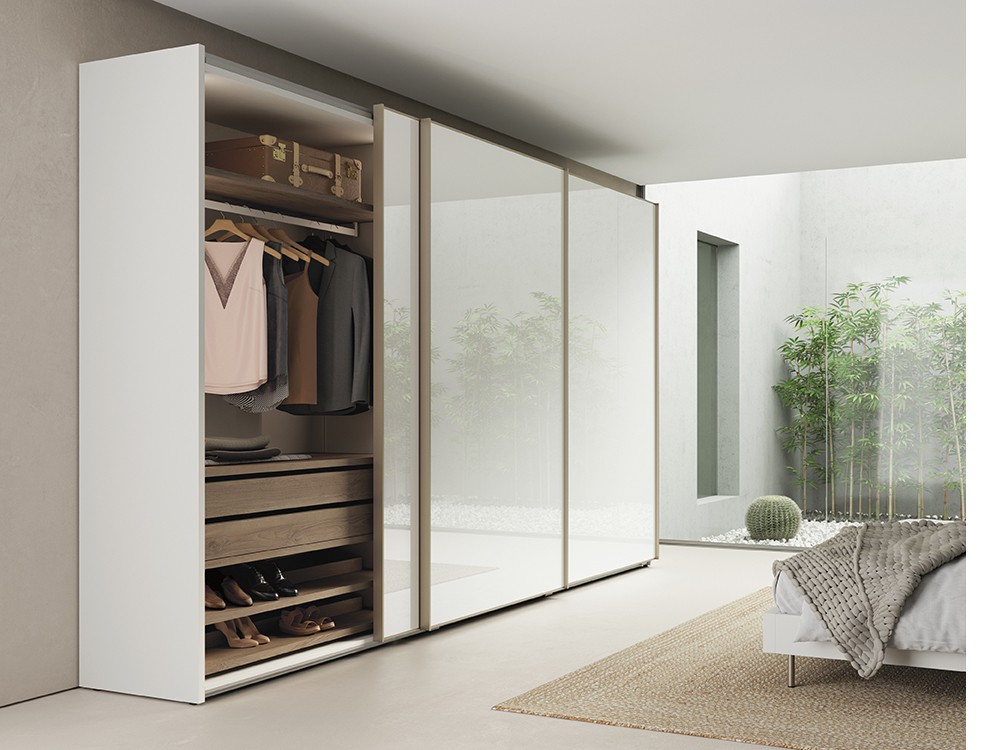 Armario a medida puertas correderas Lux Cristal lacado Next jotajotape - 2