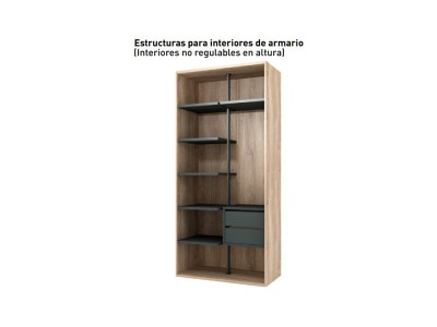 Vestidor a medida con puertas de cristal y tocador Next jotajotape - 10