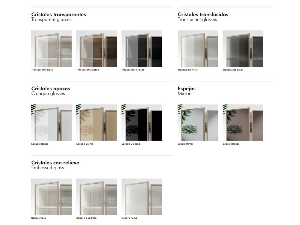 Vestidor a medida con puertas de cristal y tocador Next jotajotape - 7