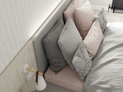 Dormitorio con cabecero con luz led NoLimits Next jotajotape - 2