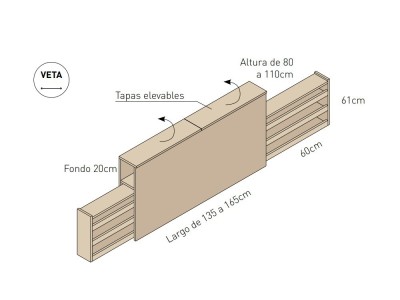 Cama juvenil tatami Nolimits Next jotajotape - 4