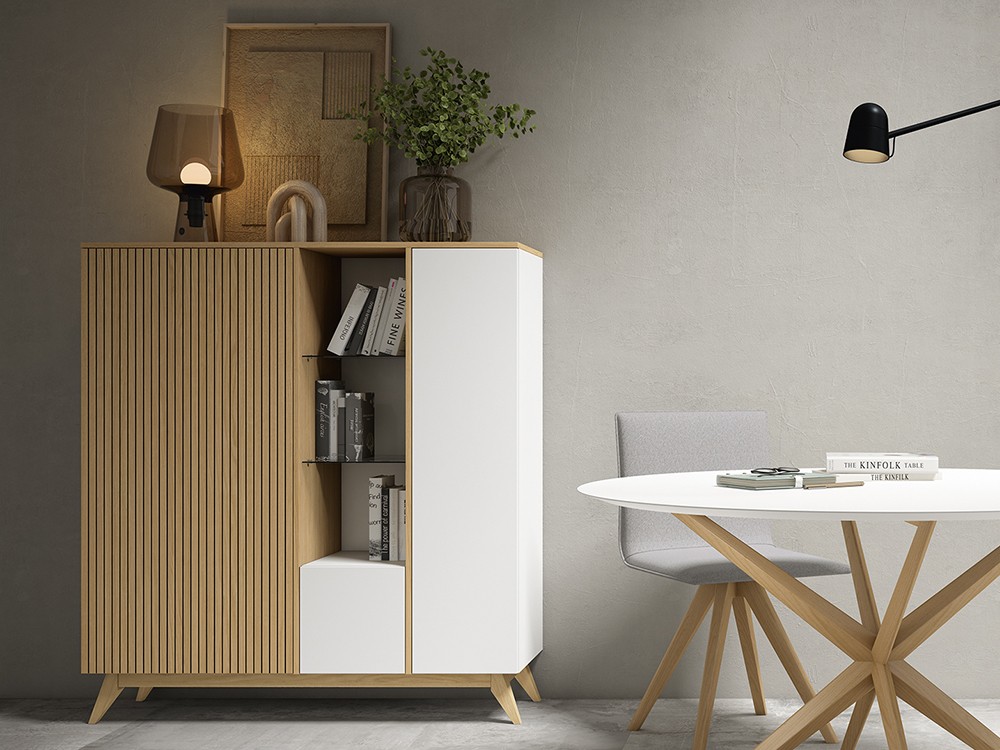 Aparador alto Arlo Boreal Roble Brave 15 Cubi - 2