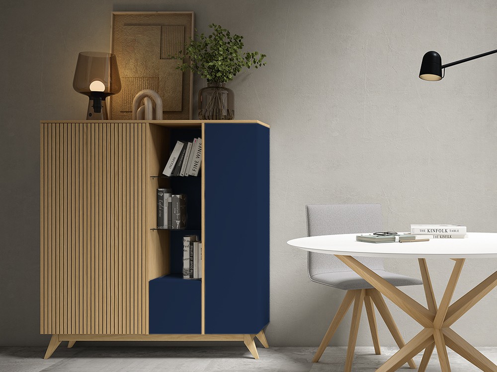 Aparador alto Arlo Boreal Roble Brave 15 Cubi - 7