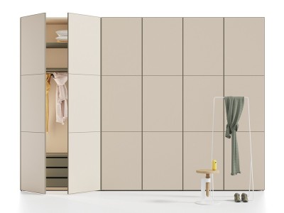 Armario a medida de puertas batientes con tres plafones Next jotajotape - 1