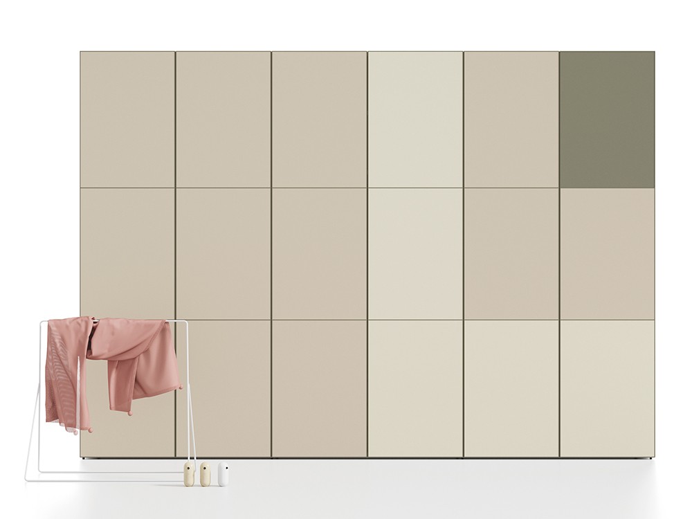 Armario a medida de puertas batientes con tres plafones Next jotajotape - 2