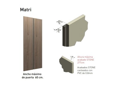 Armario a medida de puertas batientes Matri Next jotajotape - 5