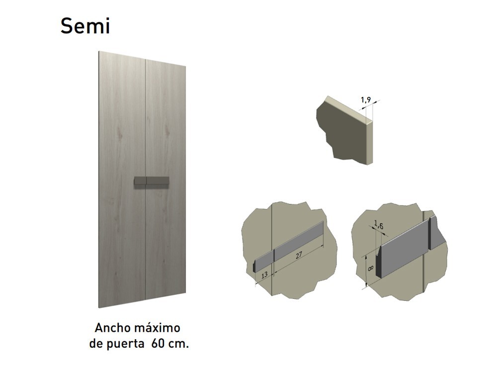 Armario Puertas Batientes Semi Jotajotape | Mobel 6000 | Seismil Studio