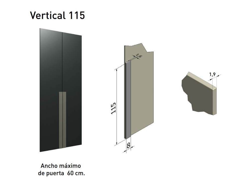 Armario a medida de puertas batientes vertical Next jotajotape - 7