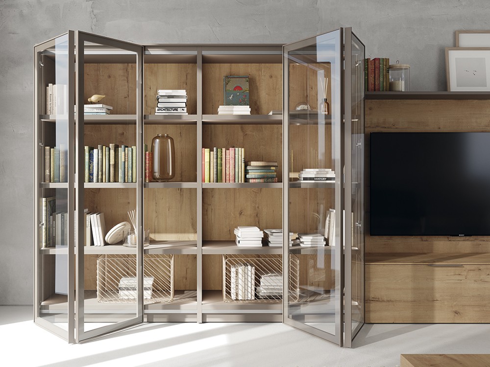 Mueble de salón con vitrina de puertas plegables Next jotajotape - 2