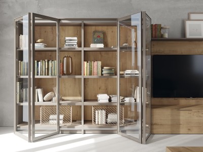 Mueble de salón con vitrina de puertas plegables Next jotajotape - 2