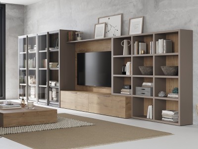 Mueble de salón con vitrina de puertas plegables Next jotajotape - 1