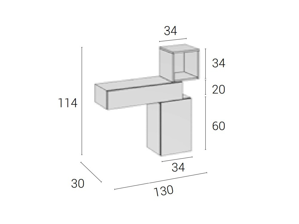 Mueble para recibidor Mia Brave 58 Cubi - 10