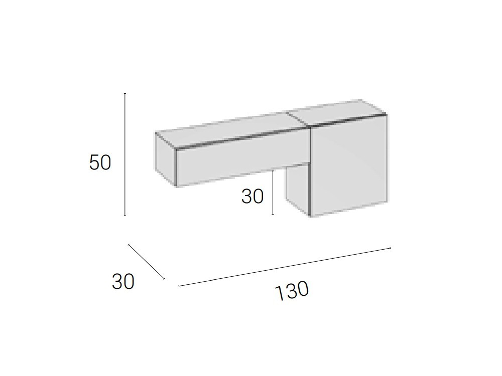 Mueble recibidor Anne Brave 60 Cubi - 3